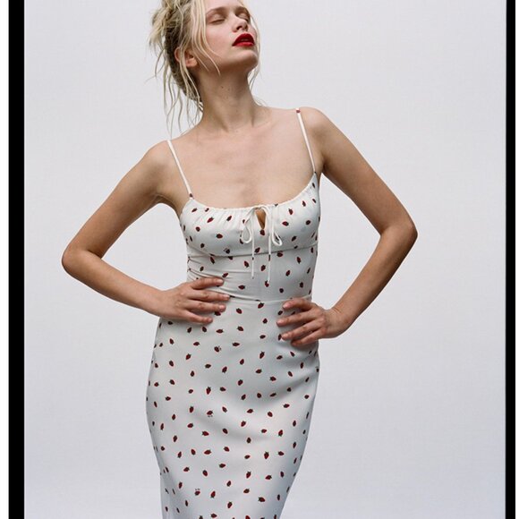 Realisation Par alba dress in wild strawberry. small size - Picture 1 of 6